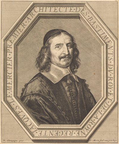 Jacques le Mercier von Jean Morin after Philippe de Champaigne