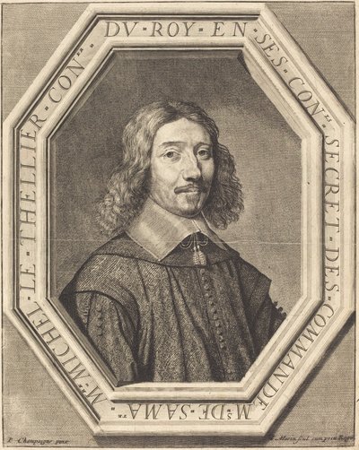 Michel le Tellier von Jean Morin after Philippe de Champaigne