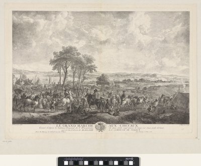 Großer Pferdemarkt (Le grand marché aux chevaux) von Jean Moyreau