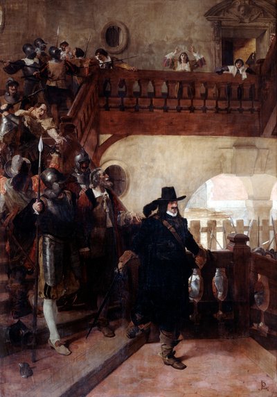 Die Verhaftung von Ratsherr Broussel, 26. August 1648, frühes 19. bis frühes 20. Jahrhundert von Jean Paul Laurens