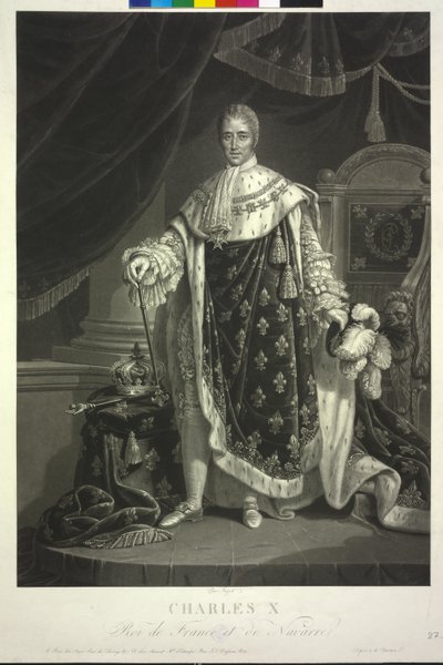 König von Frankreich Karl X. von Jean Pierre Marie Jazet