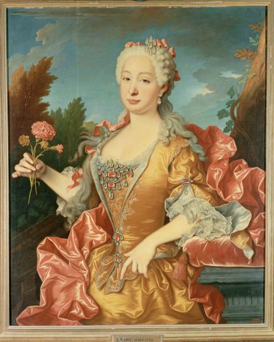 Dona Barbara de Braganza, Ehefrau von König Ferdinand VI von Spanien von Jean Ranc