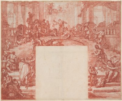 Christus reinigt den Tempel (nach Luca Giordano) von Jean Robert Ango after Luca Giordano