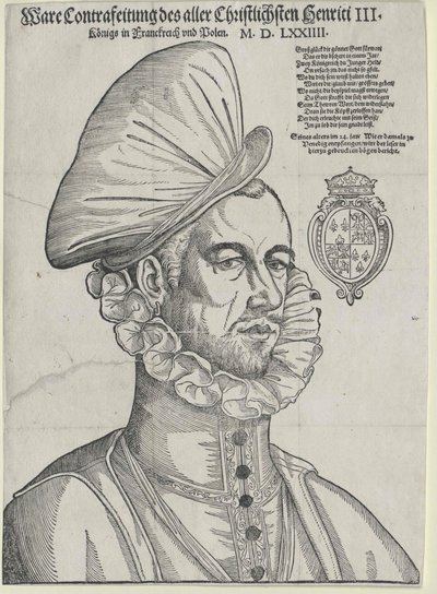 König von Frankreich Heinrich III. von Jean de (after) Court