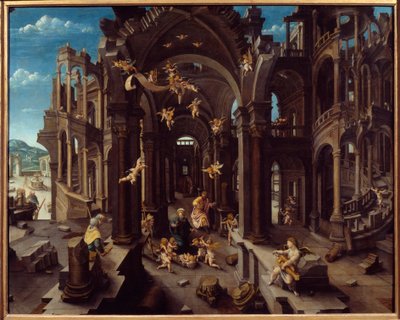 Anbetung der Hirten. Gemälde von Jean De Gourmont von Jean de Gourmont