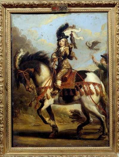 Reiterporträt des jungen Ludwig XIV. (1638-1715) auf der Jagd von Jean de Saint Igny