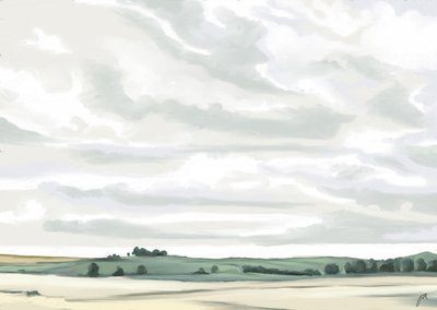Serene Landschaft auf dem Land von Jenna Alheit
