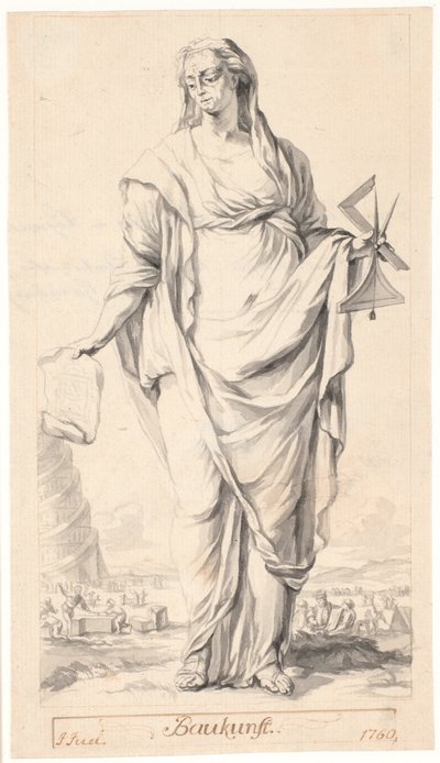 Allegorie der Baukunst von Jens Juel