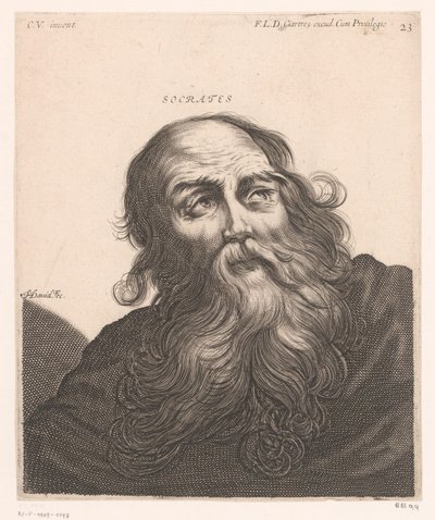 Porträt von Sokrates (Serie: Büsten von Philosophen und Königen) von Jerôme David