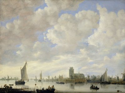 Ansicht der Merwede bei Dordrecht, ca. 1660 von Jeronimus van Diest