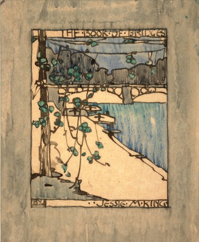Frontispiz für "Das Buch der Brücken", ca. 1911 von Jessie Marion King