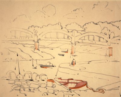 Illustration für "Das Buch der Brücken", ca. 1911 von Jessie Marion King