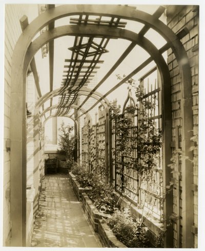Hintergarten von Mrs Regina Jais, ca. 1936-37 von Jessie Tarbox Beals