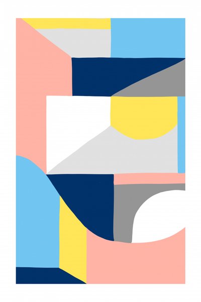 Geometrische Farbblöcke von Jilli Darling