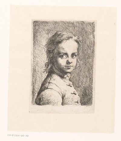 Porträt eines unbekannten Jungen von Joachim Martin Falbe (attributed to)