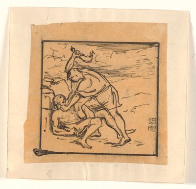 Kain tötet Abel von Joakim Frederik Skovgaard