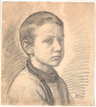 Porträt des Malers J.Th. Skovgaard als Junge von Joakim Frederik Skovgaard