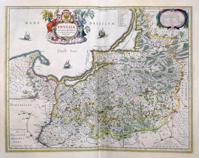 Karte von Ostpreußen aus 