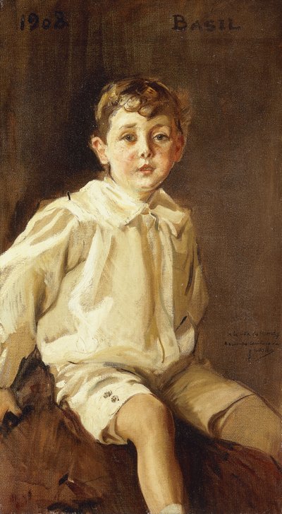 Porträt von Basil Mundy, 1908 von Joaquín Sorolla