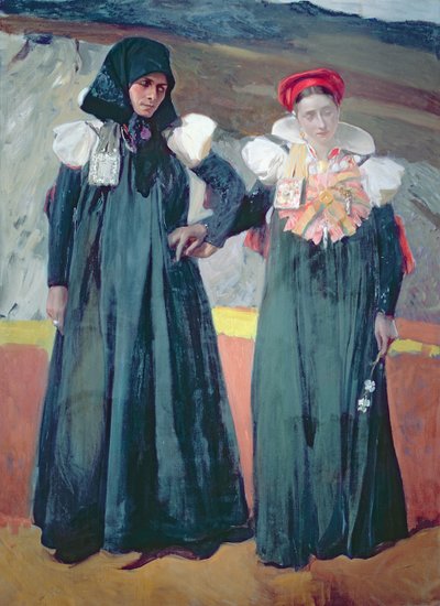 Traditionelle Kleidung aus dem Anso-Tal von Joaquin Sorolla y Bastida