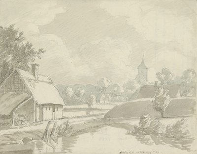 Nødebo Kirche bei Fredensborg von Johan Christian Dahl
