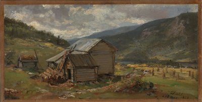 Ansicht von Hjelle in Valdres von Johan Christian Dahl