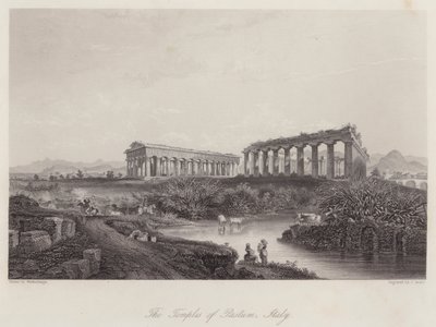 Die Tempel von Paestum, Italien von Johan Wolfensberger