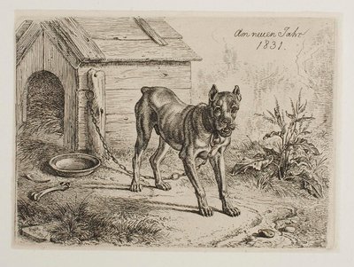 Am neuen Jahr 1831. Hund von Johann Adam Klein