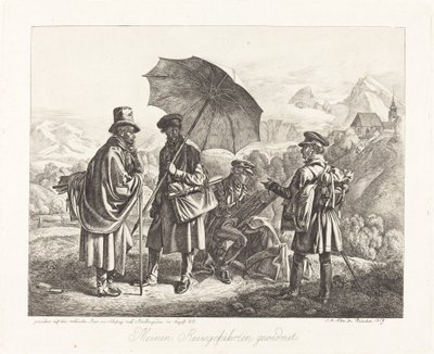 Die Maler auf der Reise von Johann Adam Klein