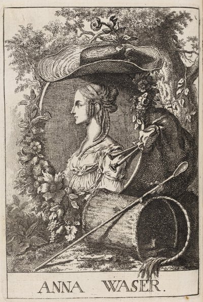 Anna Waser von Füssli, 1757 von Johann Caspar Füssli