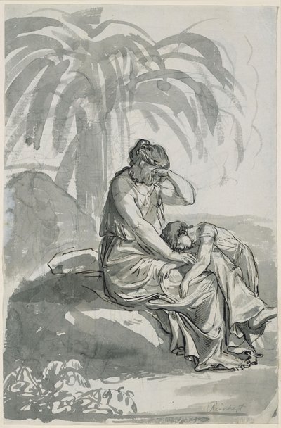 Hagar und Ismael in der Wüste von Johann Christian Reinhart