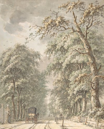 Die Amstelveen-Straße von Amsterdam nach Amstelveen, Mitte 18. bis Ende 18. Jahrhundert von Johann Edler Goll van Franckenstein