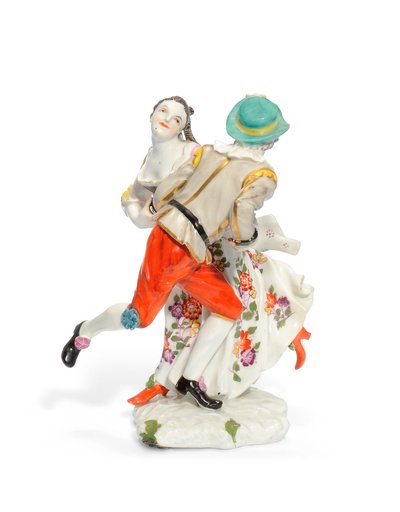Meißner Gruppe Tiroler Tänzer, ca. 1740 von Johann Friedrich Eberlein