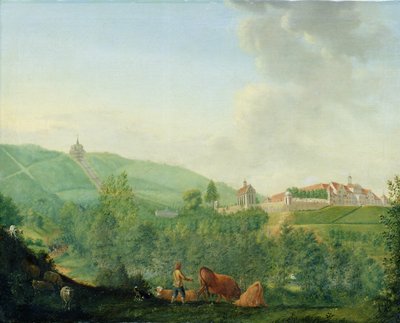 Schloss Weissenstein, bei Kassel (Wilhelmshöhe), 1778 von Johann Georg Pforr