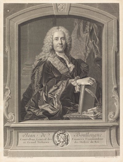 Jean de Boullongne von Johann Georg Wille after Hyacinthe Rigaud