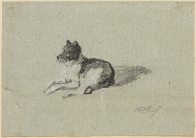 Zwei Hundestudien von Johann Georg von Dillis