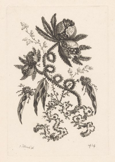 Blumen mit Beeren von Johann Heinrich  Hess