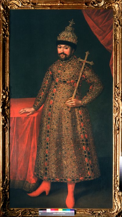 Porträt des Zaren Michail I. Fjodorowitsch von Russland von Johann Heinrich Wedekind