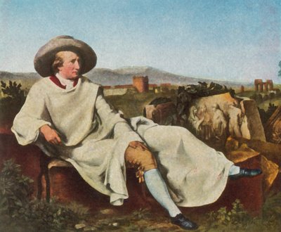 Goethe in Italien von Johann Heinrich Wilhelm (after) Tischbein