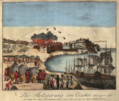 Die Belagerung der Festung Ochakov im Dezember 1788 von Johann Hieronymus Loeschenkohl