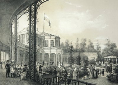 Der Bahnhof in Pawlowsk, 1840-1850 von Johann Jakob Meier