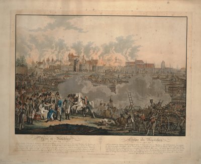 Die Schlacht von Regensburg am 23. April 1809, 1809 von Johann Lorenz Rugendas the Younger
