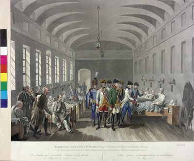 Besuch im Feldlazarett in Lugoj 1789 von Johann Nepomuk Hoechle