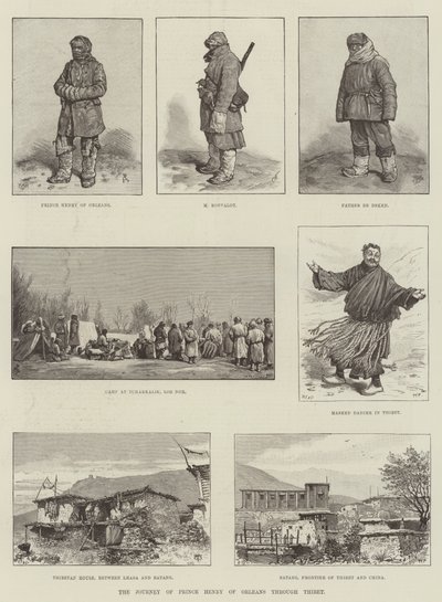 Die Reise von Prinz Heinrich von Orléans durch Tibet von Johann Nepomuk Schonberg
