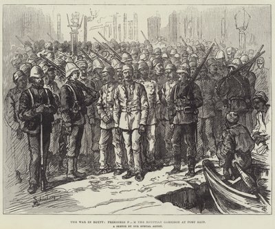 Der Krieg in Ägypten, Gefangene der ägyptischen Garnison in Port Said von Johann Nepomuk Schonberg