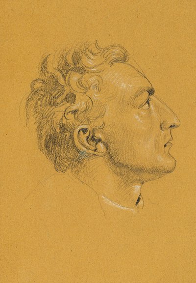 Kopfstudie zu "Rückkehr des Kaisers Franz aus Pressburg" von Johann Peter Krafft