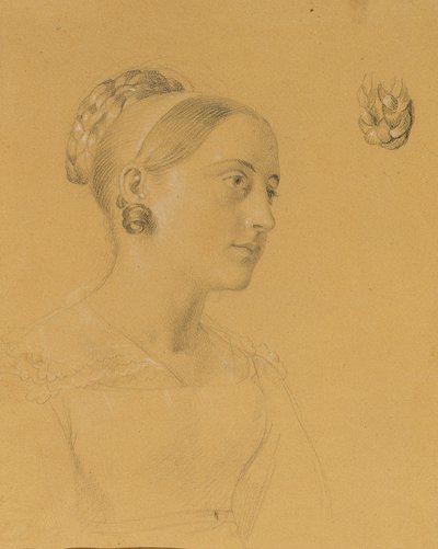 Weibliche Studie zum "Einzug nach dem Pariser Frieden" von Johann Peter Krafft