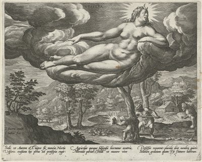 Abend (Serie: Die vier Teile des Tages) von Johann Sadeler (I)
