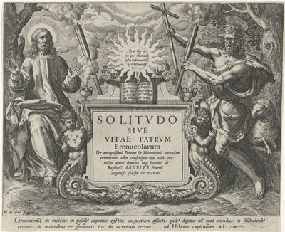Christus und Johannes der Täufer (Männliche Einsiedler) von Johann Sadeler (I)