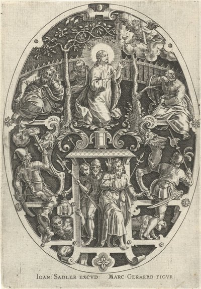 Christus im Garten Gethsemane von Johann Sadeler (I)